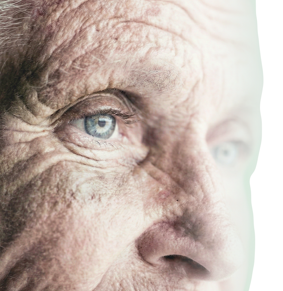 viso uomo anziano